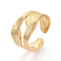 Ion Plating(IP) 304 Stainless Steel Cuff Ring&nbsp;X-RJEW-N038-112LG
