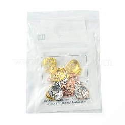 15Pcs 3 Colors Tibetan Style Halloween Pumpkin Jack-O'-Lantern Alloy Pendants&nbsp;TIBEP-FS0001-41