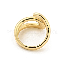 Brass Open Cuff Rings&nbsp;RJEW-G309-50G