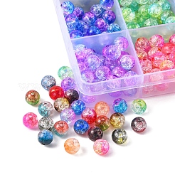 360Pcs 12 Style Transparent Crackle Acrylic Beads&nbsp;CACR-YW0001-03
