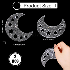 Glitter Acrylic Thread Winding Boards&nbsp;DIY-WH0581-17