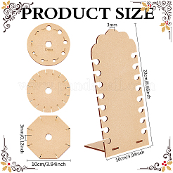 1 Set 5Pcs Wooden Bracelets Knitting Loom Boards&nbsp;TOOL-BC0002-97