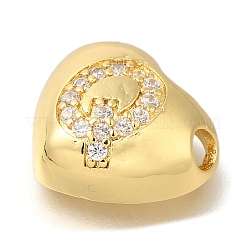Rack Plating Brass Micro Pave Cubic Zirconia Pendants&nbsp;KK-I722-04G-Q