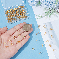 120Pcs Brass Snap on Bails&nbsp;KK-UN0005-58G