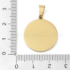 Ion Plating(IP) 304 Stainless Steel Enamel Rhinestone Pendants&nbsp;STAS-Q325-03A-G