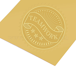 Plastic Self Adhesive Gold Foil Embossed Stickers&nbsp;DIY-WH0211-042