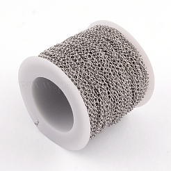 Tarnish Resistant 201 Stainless Steel Curb Chains&nbsp;CHS-Q001-23-01