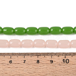 Imitation Jade Glass Beads Strands&nbsp;GLAA-N058-6x9mm-C01