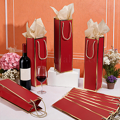 55Pcs Paper Wine Package Bags with Rope Handles&nbsp;CARB-UN0001-03B