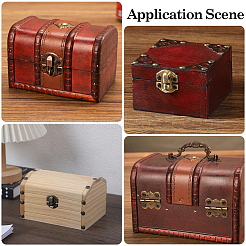 4Pcs Iron Wooden Box Lock Catch Clasps&nbsp;IFIN-CL0001-03