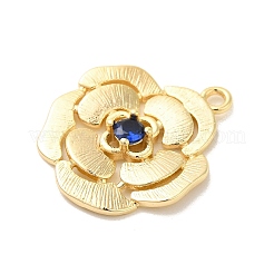 Brass Glass Pendants&nbsp;KK-Z073-15G-04