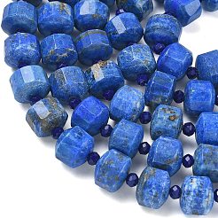 Natural Lapis Lazuli Beads Strands&nbsp;G-G453-G06-7x12mm
