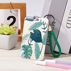 Leaf Pattern Plastic Name Card Holders&nbsp;AJEW-WH20020-070