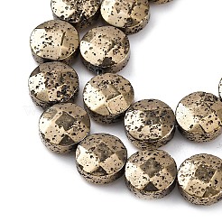Electroplated Natural Lava Rock Beads Strands&nbsp;G-A256-F01-01F