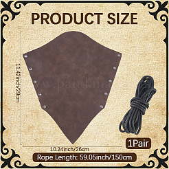 Viking Adjustable Polyester Cord Bracelets&nbsp;AJEW-WH20816-233B-B