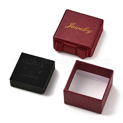 Square & Word Jewelry Cardboard Jewelry Boxes&nbsp;CBOX-C015-01A-01
