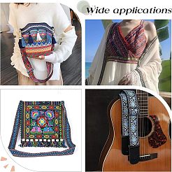Ethnic Style Polyester Ribbons&nbsp;OCOR-WH0074-30