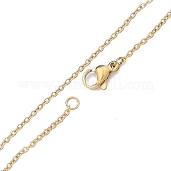 304 Stainless Steel Cable Chains Necklace for Men Women&nbsp;NJEW-N050-A02-G12