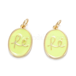 Brass Enamel Pendants&nbsp;KK-G399-09