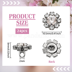 24Pcs 1-Hole Zinc Alloy Buttons&nbsp;FIND-PH0026-97