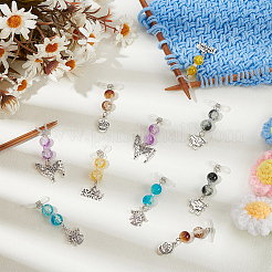 Glass Bead & Alloy Pendants&nbsp;PALLOY-GO00010