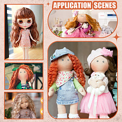High Temperature Fiber Long Noodles Perm Curly Hairstyle Doll Wig Hair&nbsp;DIY-WH0683-06A