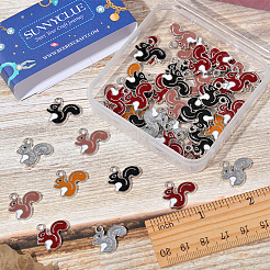 50Pcs Alloy Enamel Pendants&nbsp;ENAM-SC0004-06