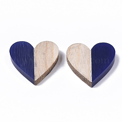 Resin & Wood Two Tone Cabochons&nbsp;RESI-R425-04