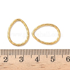 304 Stainless Steel Twisted Teardrop Linking Rings&nbsp;STAS-L300-007G