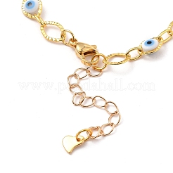 Brass Horse Eye Link Chains Anklets&nbsp;AJEW-AN00326