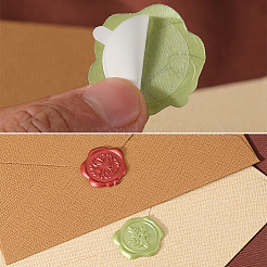 50Pcs 2 Styles Adhesive Wax Seal Stickers&nbsp;DIY-CP0010-26A