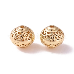 Brass Hollow Beads&nbsp;KK-P226-39CG-01