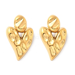 304 Stainless Steel Dangle Stud Earrings&nbsp;EJEW-D319-13G