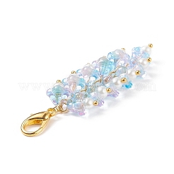 Trumpet Flower Glass Pendant Decorations&nbsp;HJEW-JM00800-01