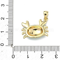 Brass Enamel Pendants&nbsp;KK-G555-20G-01