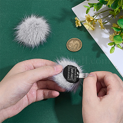 Faux Mink Fur Shoes Buckle Clip&nbsp;AJEW-WH0248-670B