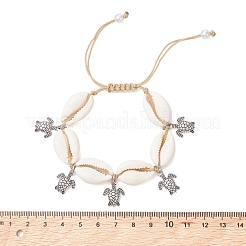 Adjustable Alloy Tortoise Charm Bracelets&nbsp;BJEW-JB13652