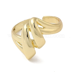 Brass Open Cuff Rings&nbsp;RJEW-Q778-49G