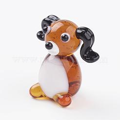 Handmade Lampwork Puppy Home Display Decorations&nbsp;X1-LAMP-J084-06