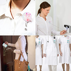 ABS Plastic Retractable Badge Reel&nbsp;AJEW-GF0001-74