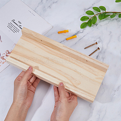 Rectangle Solid Wood Wall Shelf&nbsp;AJEW-WH0472-11A