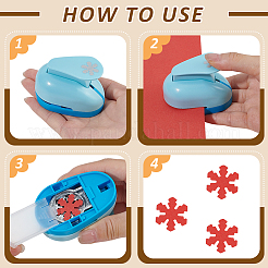 8Pcs 8 Colors ABS Plastic & Alloy Craft Punches for Scrapbooking & Paper Crafts&nbsp;DIY-WA0001-04