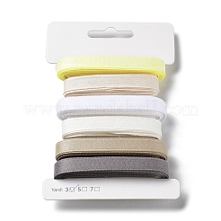 18 Yards 6 Styles Polyester Ribbon&nbsp;SRIB-C001-H03