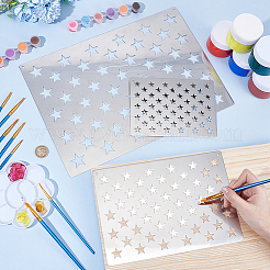 3Pcs 3 Styles Star 201 Stainless Steel Cutting Dies Stencils&nbsp;DIY-PB0001-04