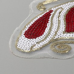 Butterfly Sequin/Paillette Embroidery Applqiues&nbsp;PATC-WH0008-17