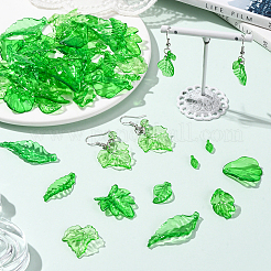320Pcs 8 Styles Transparent Acrylic Pendants&nbsp;OACR-SC0002-47