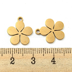 Ion Plating(IP) 316 Surgical Stainless Steel Charms&nbsp;STAS-E213-01G