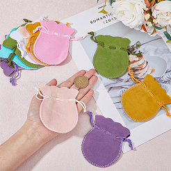 48Pcs 8 Colors Calabash Velvet Jewelry Storage Drawstring Pouches&nbsp;TP-HY0001-15