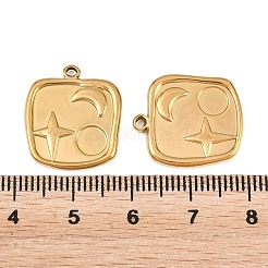 304 Stainless Steel Pendants&nbsp;STAS-L317-39G