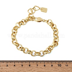Brass Rolo Chain Bracelets foe Women&nbsp;BJEW-L718-01G